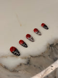 Chocolate Covered Strawberry Nails